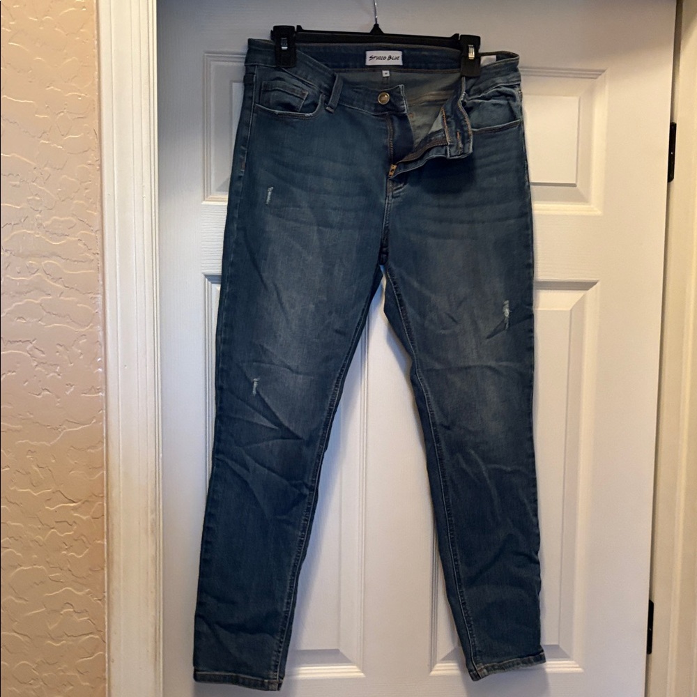 Studio Blue Women's Cropped Jeans - Light Blue Size 30